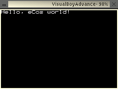 Hello eCos world!